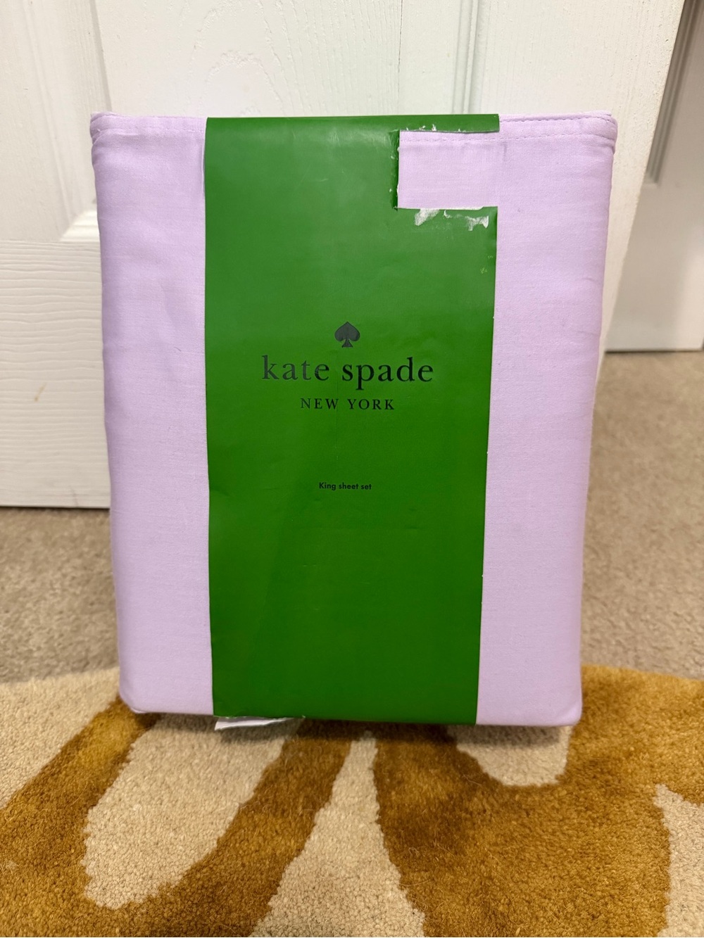 kate spade Lilac Solid King Sheet Set
